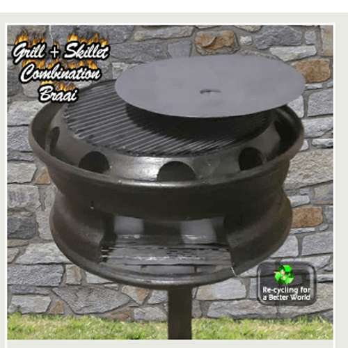 Single Skillet And Grill Braai