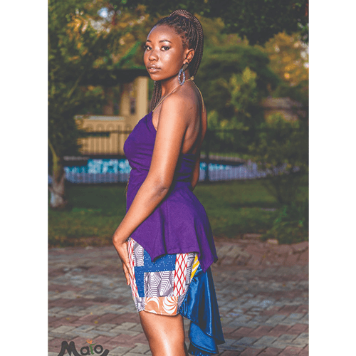 Effy Cotton Top & Lorna, Print Skirt.