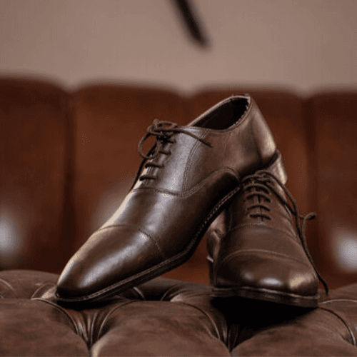 Leather Wholecut Shoes